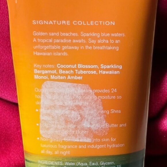BATH & BODY WORKS 8OZ. OAHU Coconut Sunset 24 Hr. Ultra Shea Cream - Picture 5 of 5